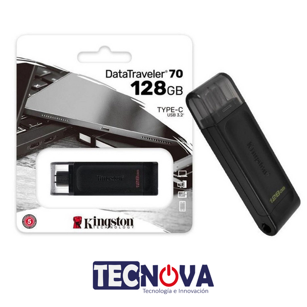 Memoria USB Kingston 128GB DataTraveler 70 USB TypeC 3.2